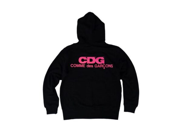 Comme des Garçons Pink Logo Hoodie